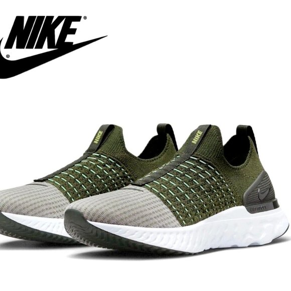 Nike Other - Nike React Phantom Run FLYKNIT 2 Rough Green Shoe DX2311-300 Mens New